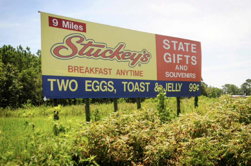 Stuckey's highway sign